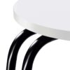 Hilly 3-tier Round Accent Side Table White and Black