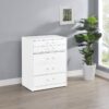 Danbury 3-drawer Makeup Vanity & Stool Set White High Gloss