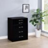 Danbury 3-drawer Makeup Vanity & Stool Set Black High Gloss