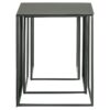 Imez 3-piece Rectangular Metal Nesting Table Set Grey