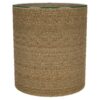 Halden Round Woven Seagrass Accent Side Table Light Brown