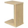 Clower Engineered Wood C-Shaped Sofa Side Table Light Oak