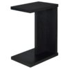 Clower Engineered Wood C-Shaped Sofa Side Table Black