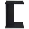 Clower Engineered Wood C-Shaped Sofa Side Table Black