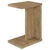 Clower Engineered Wood C-Shaped Sofa Side Table Mango