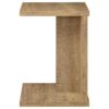 Clower Engineered Wood C-Shaped Sofa Side Table Mango