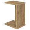 Clower Engineered Wood C-Shaped Sofa Side Table Mango