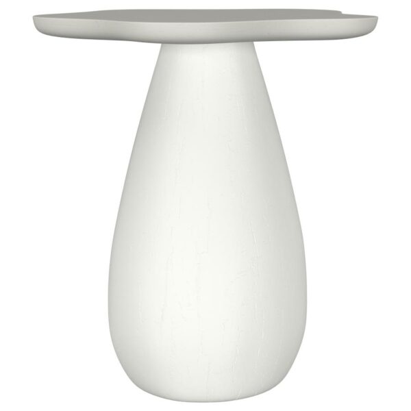 Perth 20-inch Side Table with Cloud-Shaped Top Off White