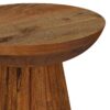 Aureo Round Solid Wood Accent Side Table Wild Honey