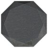Jacinto Octagonal Solid Mango Wood Side Table Grey