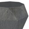 Jacinto Octagonal Solid Mango Wood Side Table Grey