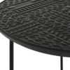 Loannis 2-piece Round Mango Wood Nesting Table Matte Black