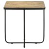 Elyna Square Stone Top Accent Side Table Beige