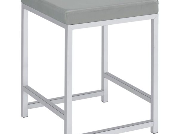 Umbridge Upholstered Square Padded Cushion Vanity Stool