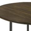 Yaritza Round Mango Wood Coffee Table Natural and Gunmetal