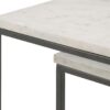 Medora 3-piece Marble Top Nesting Table Set White