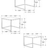 Medora 3-piece Marble Top Nesting Table Set White