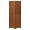 Coreosis 4-door Wood Corner Curio Cabinet Golden Brown