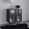 Dalia 2-door Accent Storage Cabinet with Shelving Black