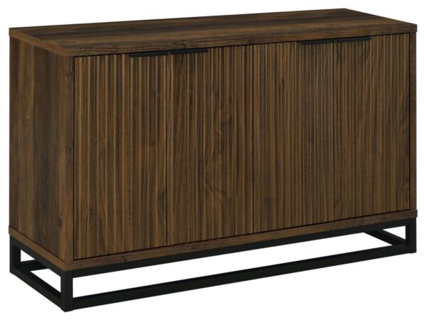 Ryatt 4-door Engineered Wood Accent Cabinet Dark Pine