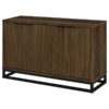 Ryatt 4-door Engineered Wood Accent Cabinet Dark Pine