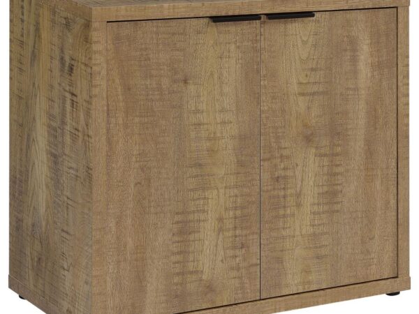 Pepita 2-door Engineered Wood Accent Cabinet Mango Brown