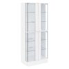 Cabra 4-door LED Curio Display Cabinet White High Gloss