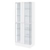 Cabra 4-door LED Curio Display Cabinet White High Gloss