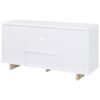 Dalton 2-door Storage Cabinet White and Distressed Pine