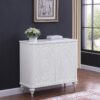 Cardella 2-door Mandala Accent Cabinet Distressed White