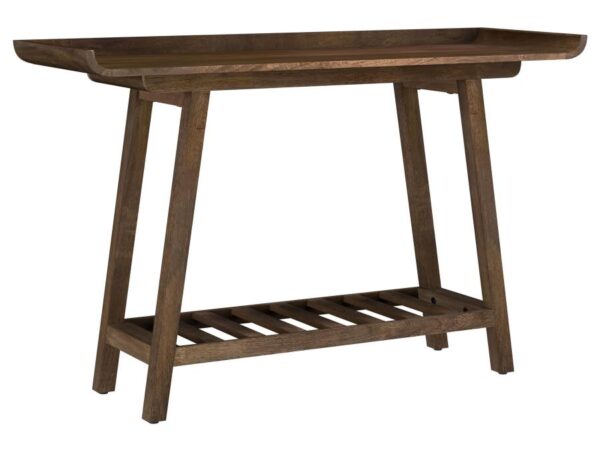 Ornelas 46-inch Console Table with Slatted Shelf Mango Brown