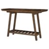 Ornelas 46-inch Console Table with Slatted Shelf Mango Brown