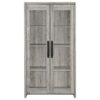 Alejo 2-door Engineered Wood Tall Cabinet Grey Driftwood