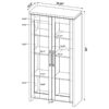 Alejo 2-door Engineered Wood Tall Cabinet Grey Driftwood