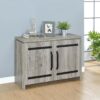 Enoch 2-door Engineered Wood Accent Cabinet Grey Driftwood