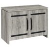 Enoch 2-door Engineered Wood Accent Cabinet Grey Driftwood