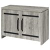 Enoch 2-door Engineered Wood Accent Cabinet Grey Driftwood