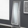 Moore Cheval Mirror with Jewelry Storage Silver