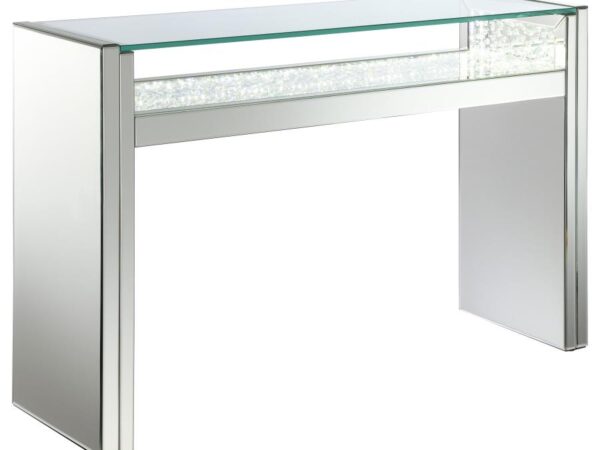 Edna Mirrored Console Table LED Lighting Silver