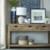 Esther 3-drawer Wood Console Table Natural Sheesham