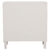 Clarkia Accent Cabinet with Floral Carved Door White