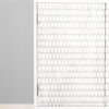 Gambon 2-door Wood Honeycomb Pattern Accent Cabinet White