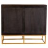 Zara 2-door 40-inch Wood Accent Storage Cabinet Black Walnut
