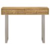 Draco 2-drawer Console Table Hand Carved Details Natural