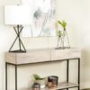 Rubeus 2-drawer Wood Entryway Console Table White Washed