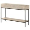 Rubeus 2-drawer Wood Entryway Console Table White Washed