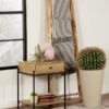 Declan 1-drawer Wood Accent Side Table Natural Mango