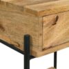 Declan 1-drawer Wood Accent Side Table Natural Mango