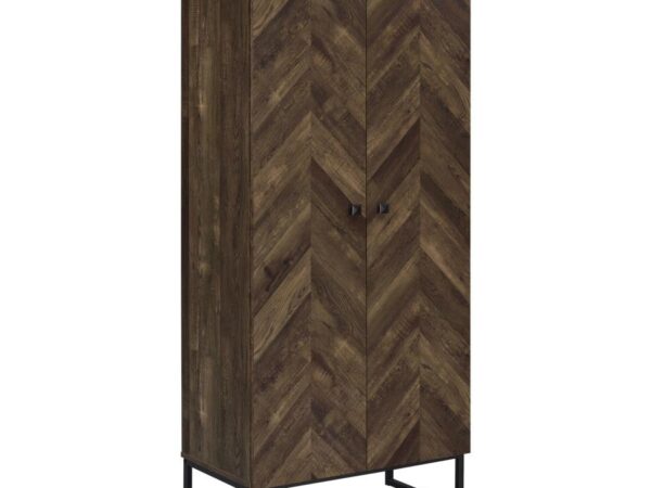 Carolyn 2-door Engineered Wood Accent Cabinet Rustic Oak