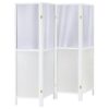 Mattison 4-Panel Room Divider Folding Shoji Screen White